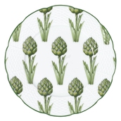 assiette decor artichauts