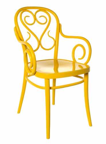 chaise bistrot jaune