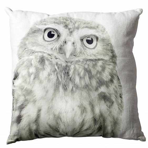 Coussin hibou blanc Bloomingville