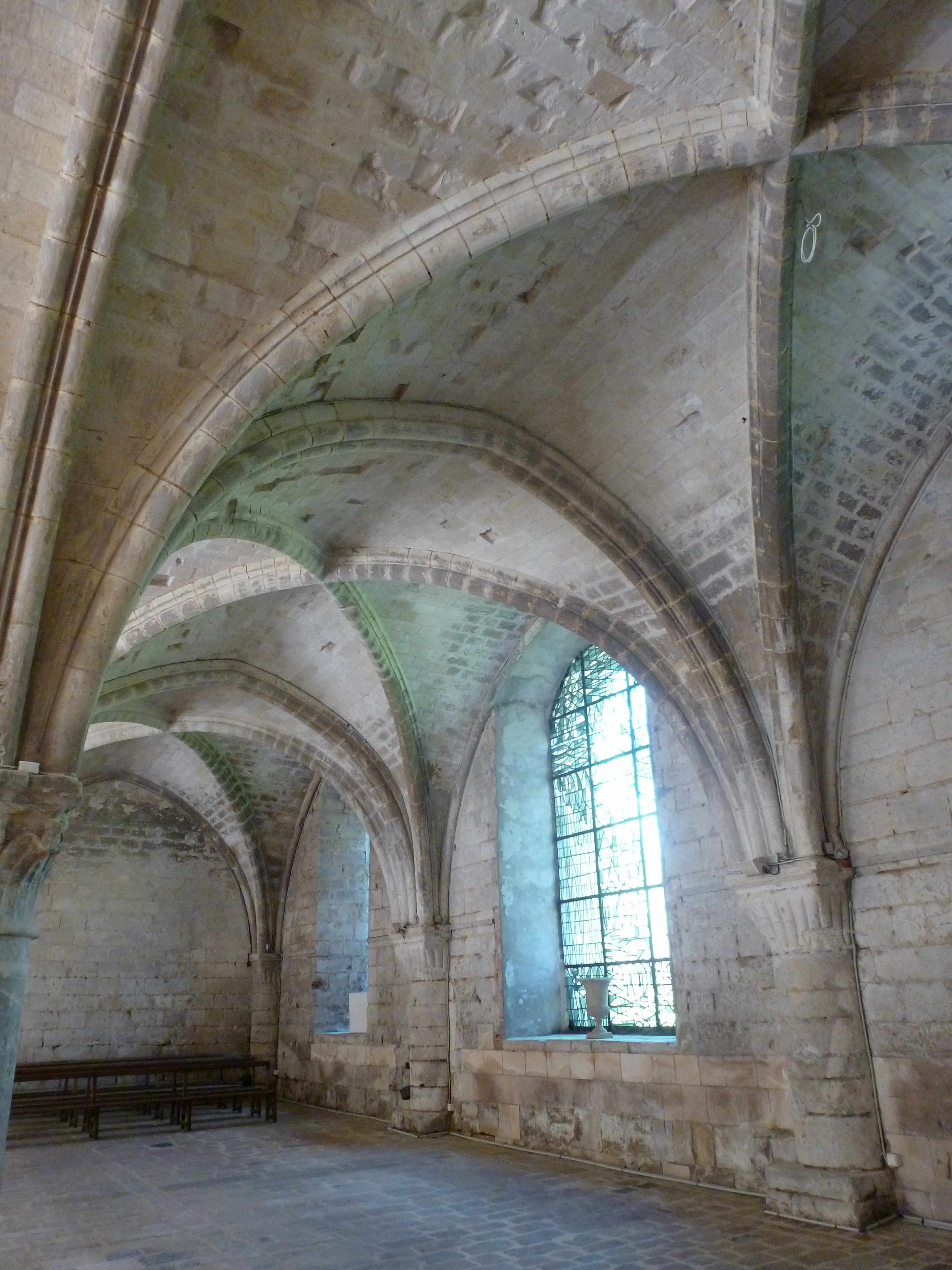 Abbaye Vaucelles salle capitulaire voutes
