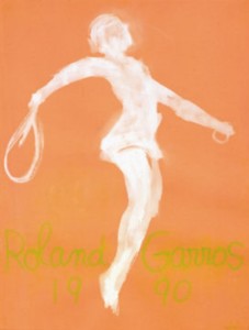 affiche Rolland Garros 1990 Claude Garache