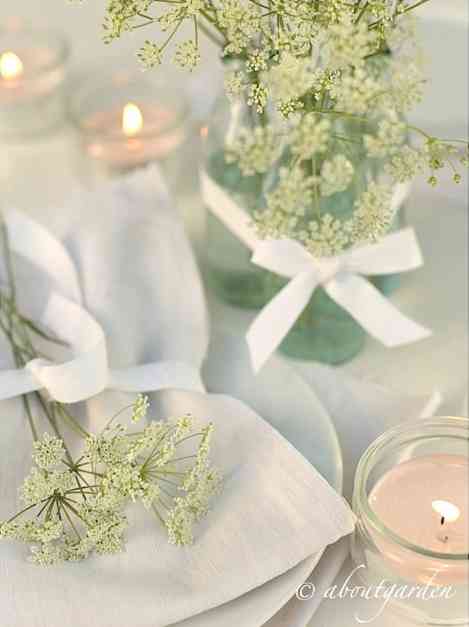 table de fete blanc About garden