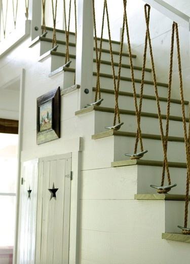 Rope Decor protection escalier Remodelista