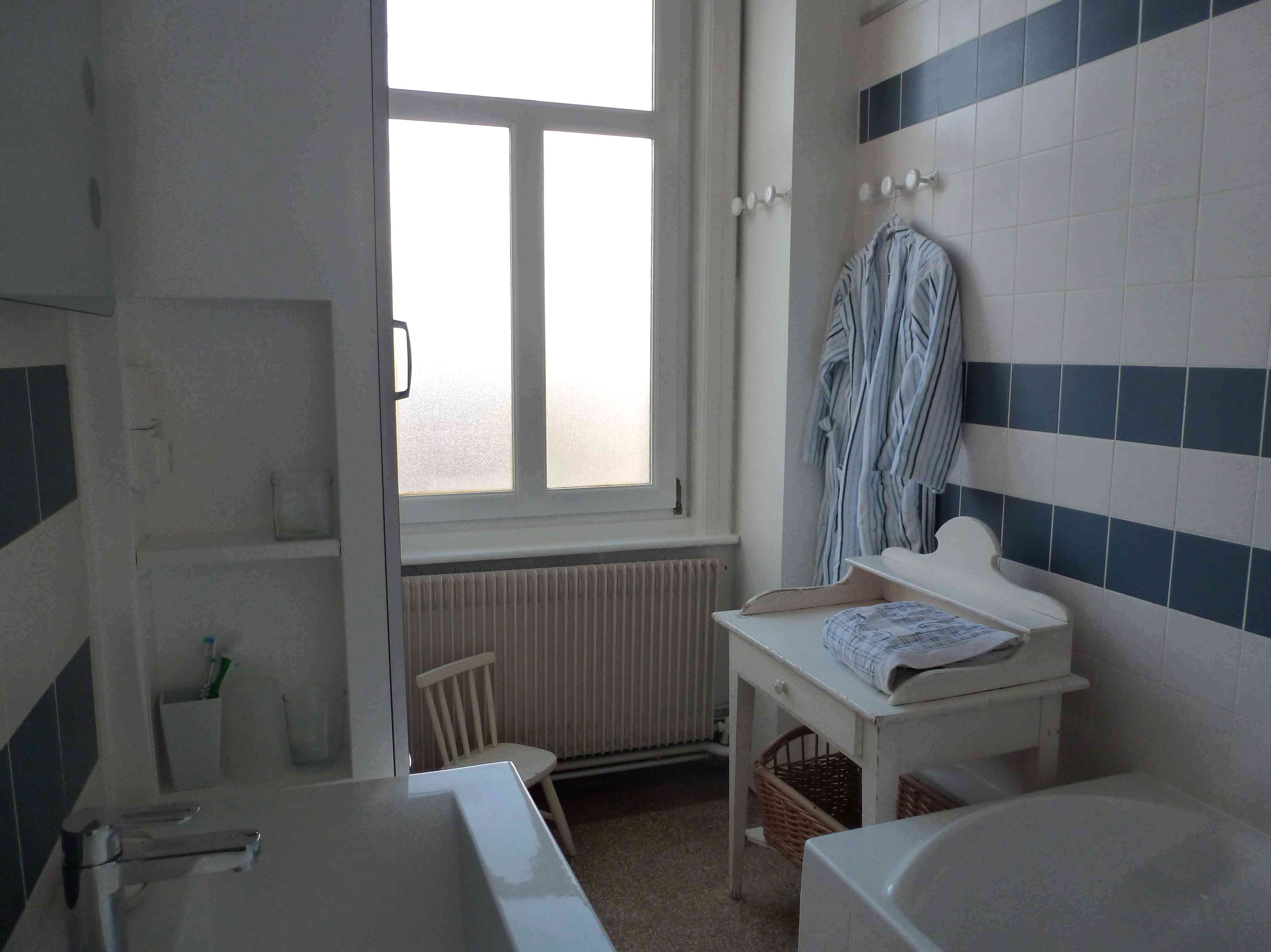 1 an, 3 salles de bain (1) : bleu et blanc
