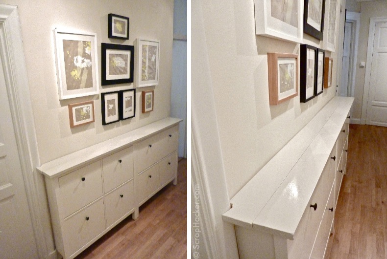 meuble couloir Hemnes Ikea Scrap-hacker