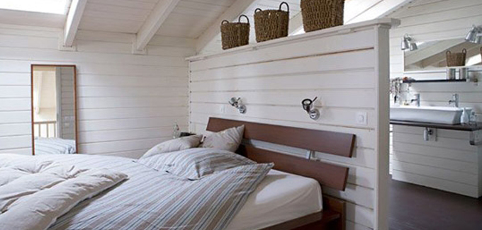 Pour ou contre la salle de bain ouverte sur la chambre ? Décor Combles Baignoires
