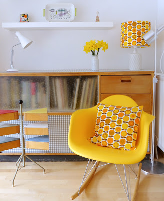 interieur vintage jaune Jane Foster