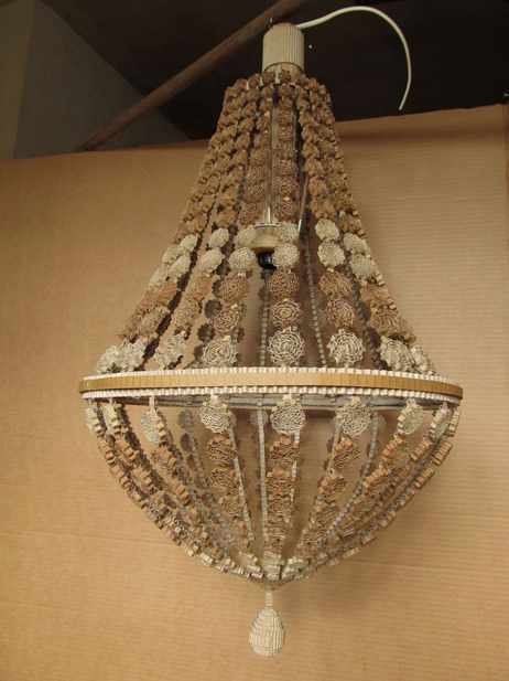 lustre montgolfiere carton ondule Sarreve