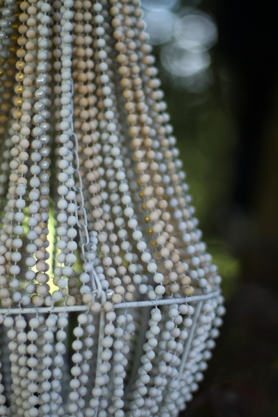 lustre perles suspension DIY facile Mariages-retro
