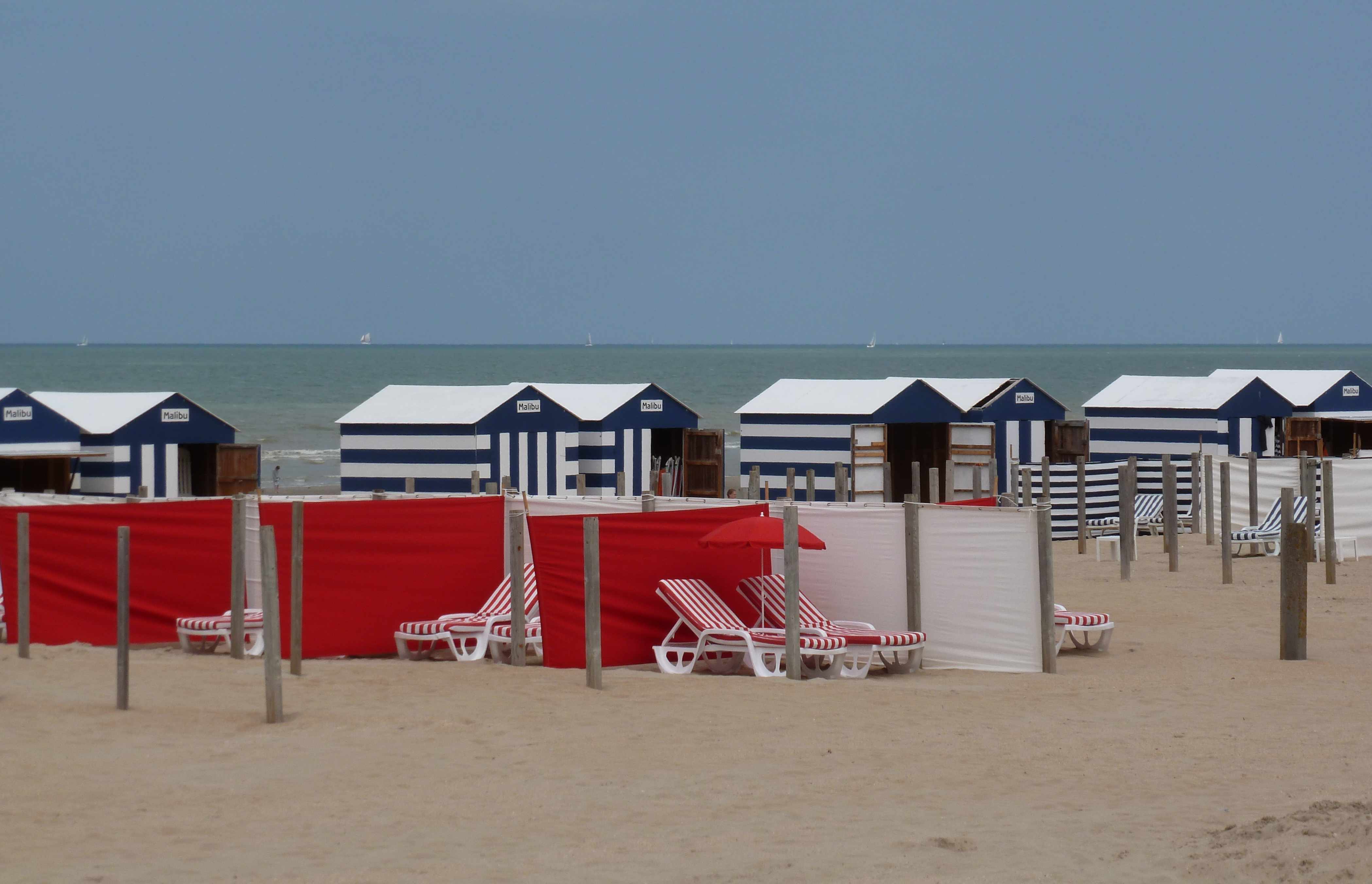 Cabines-Plage-De-Panne-Belgique