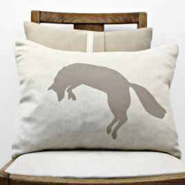 coussin renard ombre chinoise