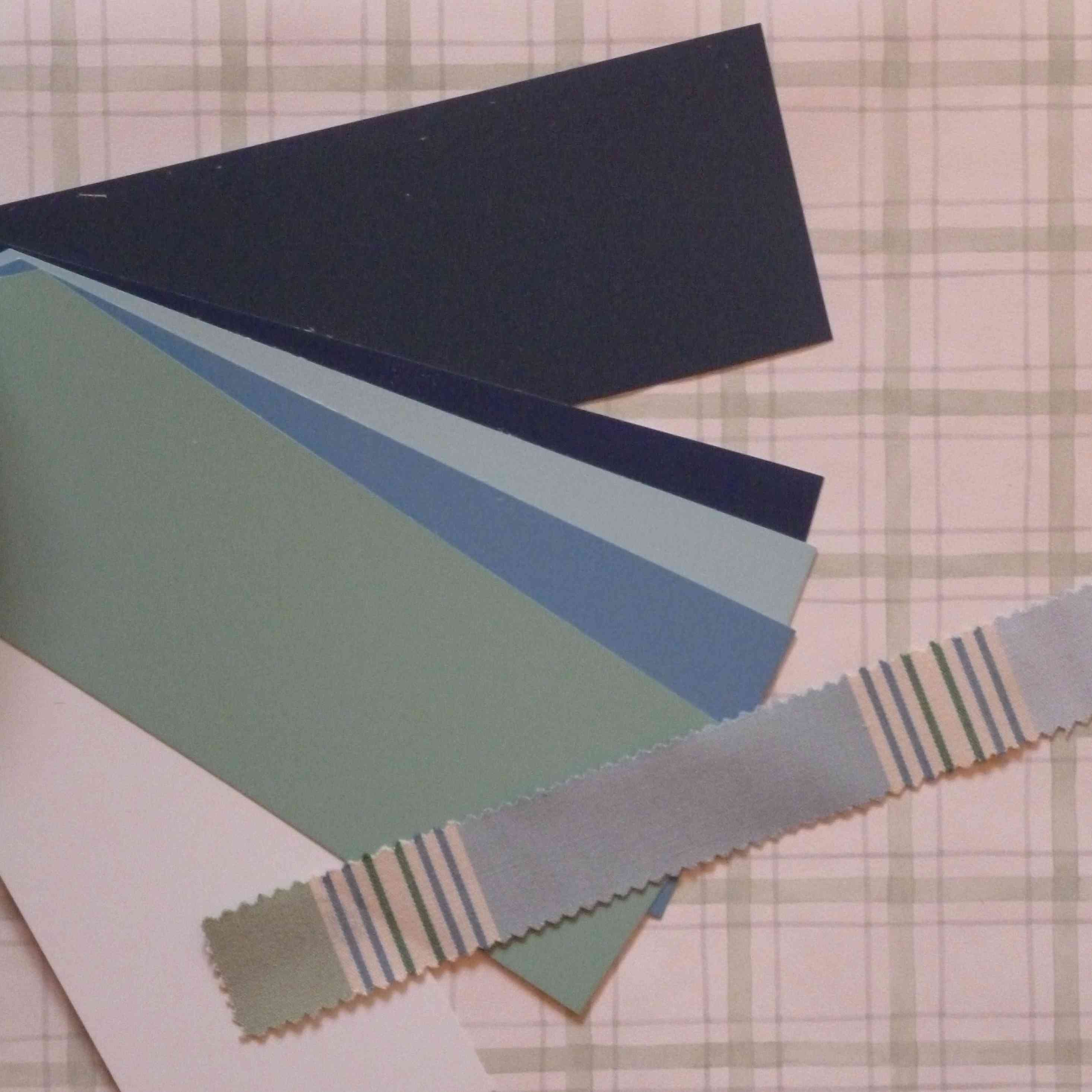 nuancier bleu-vert papier-peint-carreaux-Toiles-de-Mayenne