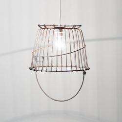 Vintage Wire Basket Swag Lamp REMODELISTA