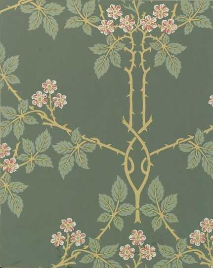 brooklyn-museum-wallpaper-sample-book-1-william-morris-and-company-page025-wallpaper-blackberry-pattern1915-17