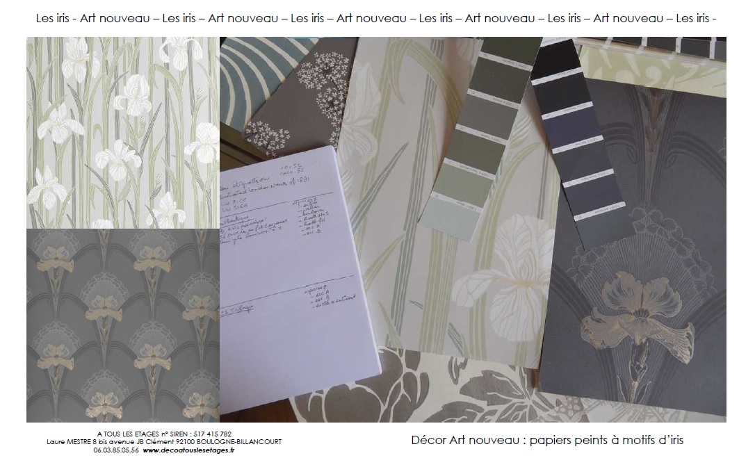 Art nouveau_Les iris_A tous les etages_decoration