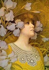 Sarah Bernhardt by Paul Berthon 1901 via Belle Epoque
