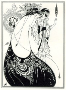 Beardsley La robe de paon (1892)