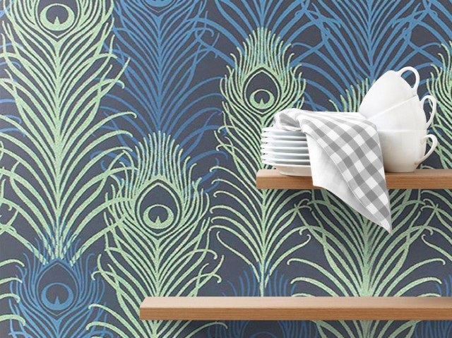 Papier-peint_Peacock_osborneandlittle_decoatouslesetages