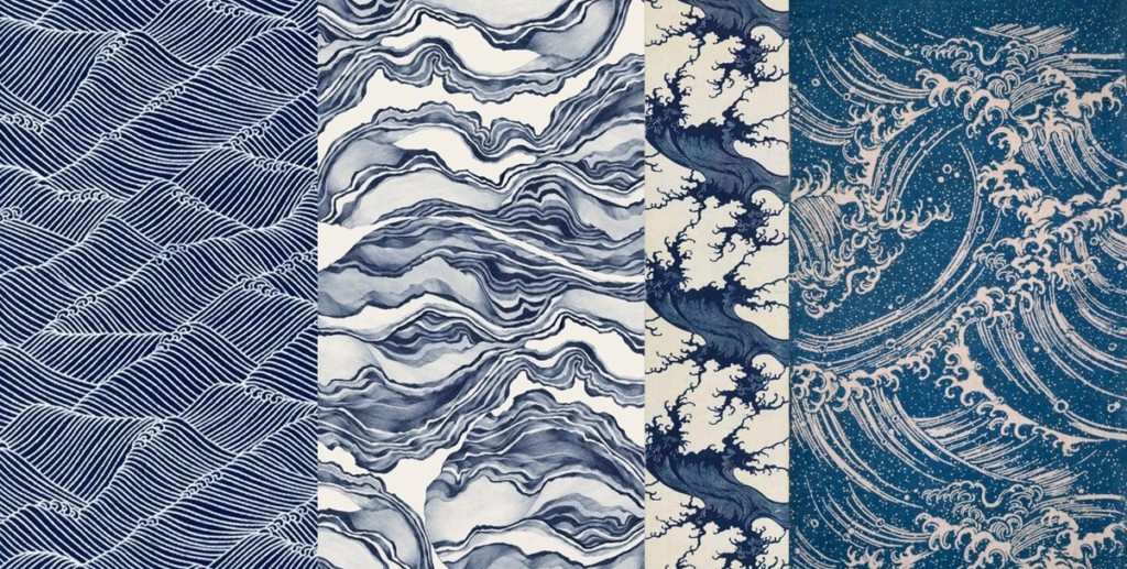 papiers-tissus-motifs-vagues-bleues-Atouslesetages-conseil-deco