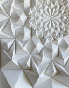 panneau mural 3d inspiré de l'art origami
