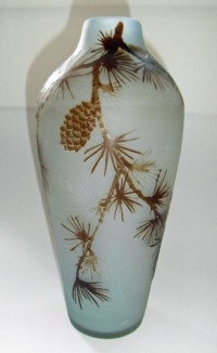vase pommes de pin art nouveau emile galle