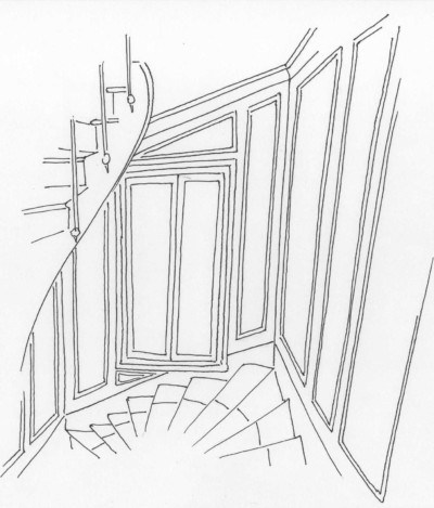 croquis_escalier_Atouslesetages_conseil_deco_Boulogne_92100