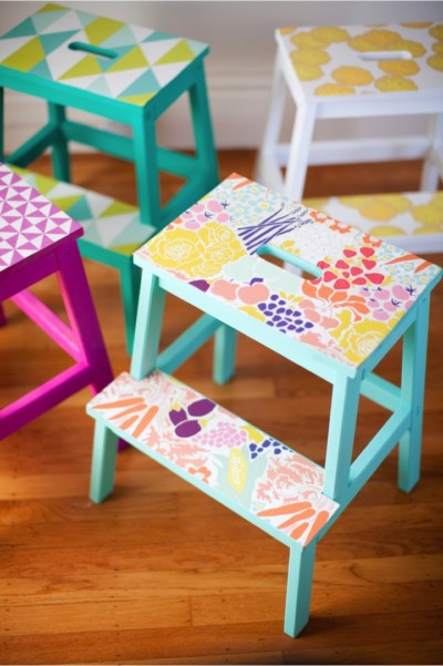 DIY-wallpaper-stools_This-little-street