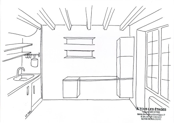 Atouslesetages_croquis_kitchenette_bureau-rgts_Paris5