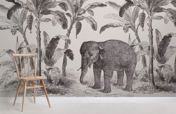 panoramique_Muralswallpaper_jungle-elephant_loxodonta