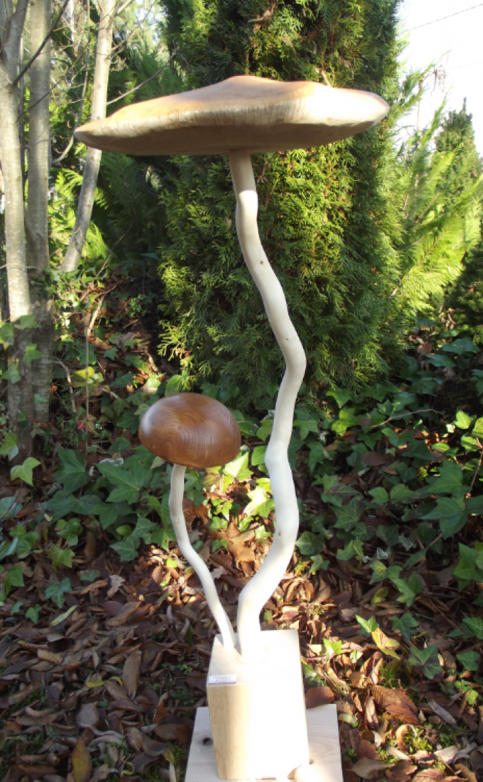 Grand champignon en bois - Objets bois pour la maison - 10 Doigts