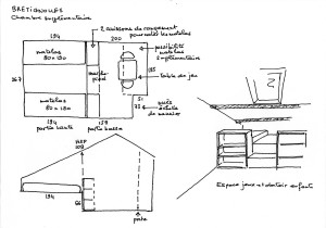 Croquis agencement mezzanine Bréti 2015