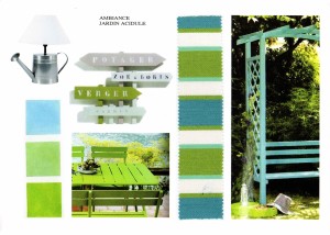 Planche ambiance jardin acidule